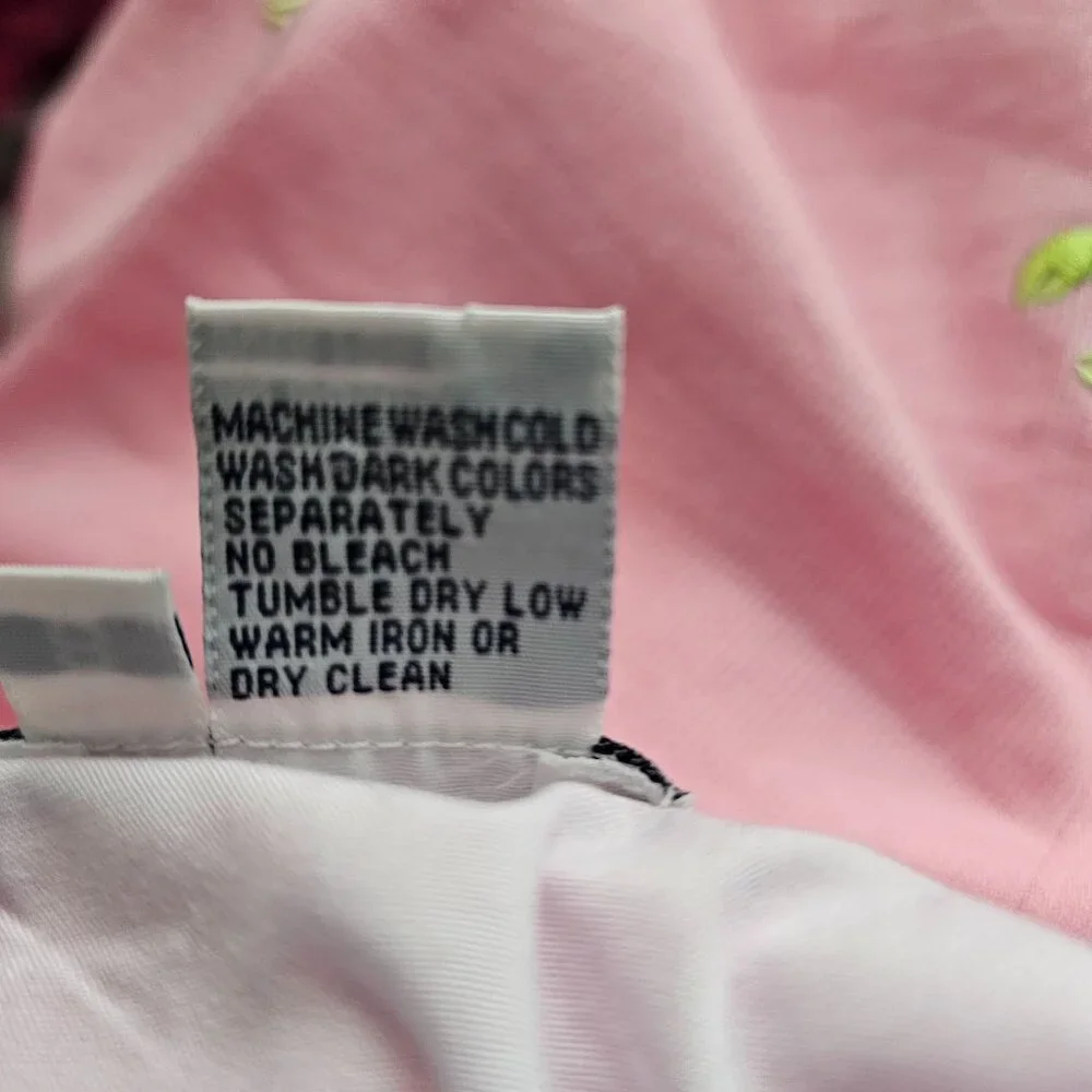 Lilly Pulitzer Women's Light Pink Daisy Lobster Embroidered A-Line Skirt Size 8 - Picture 13 of 16